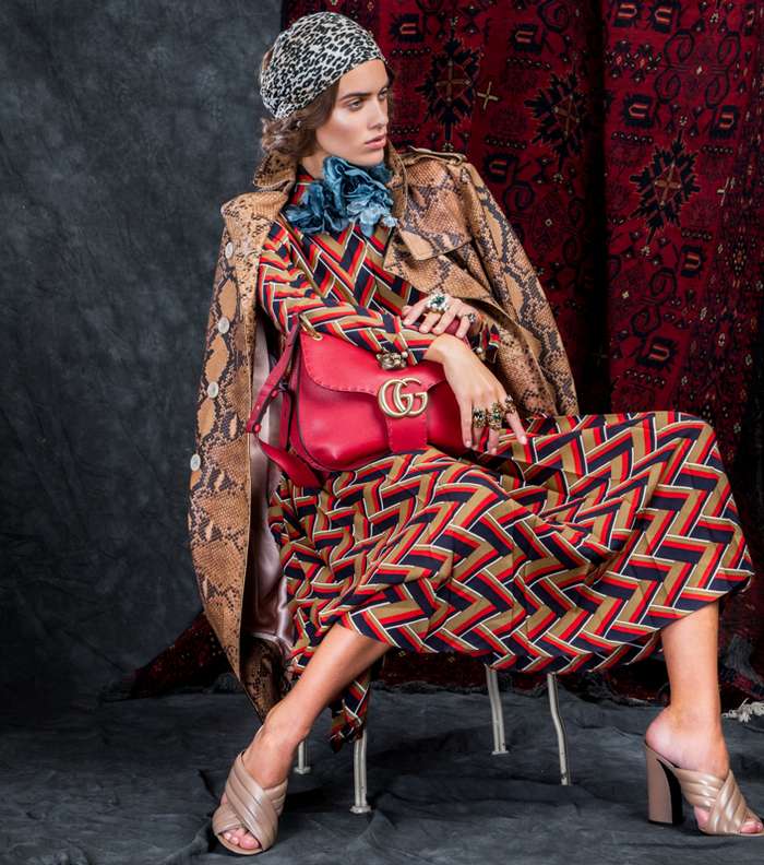 تتألق ياسمينة الراقية بأزياء Gucci