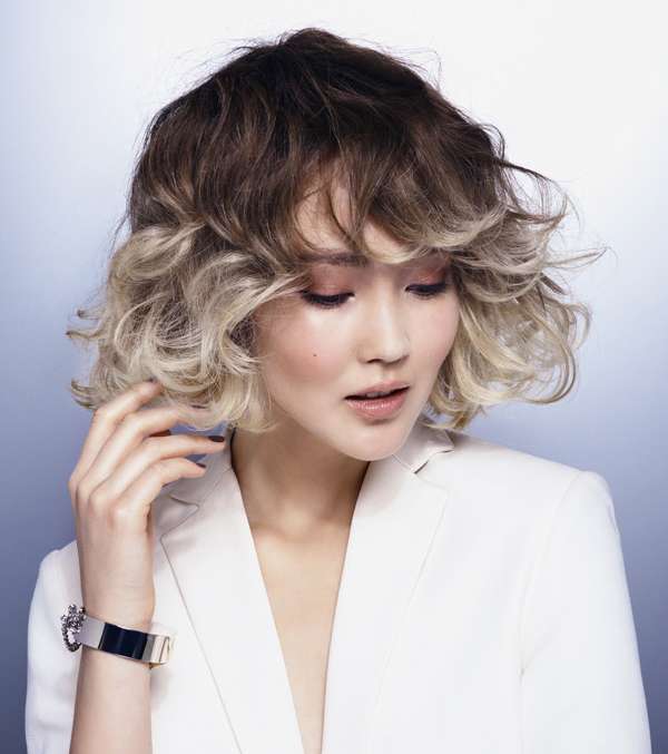 صبغة الدانتيلا للشعر القصير