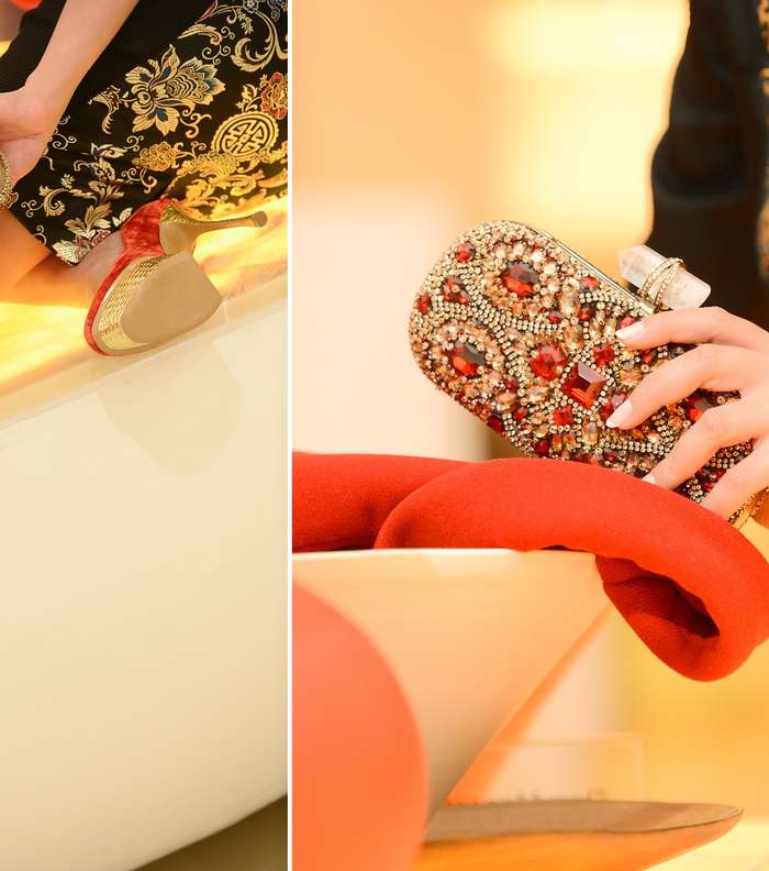 كلاتش من ماركيزا وحذاء ماركة شارلوت أوليمبيا من Boutique1