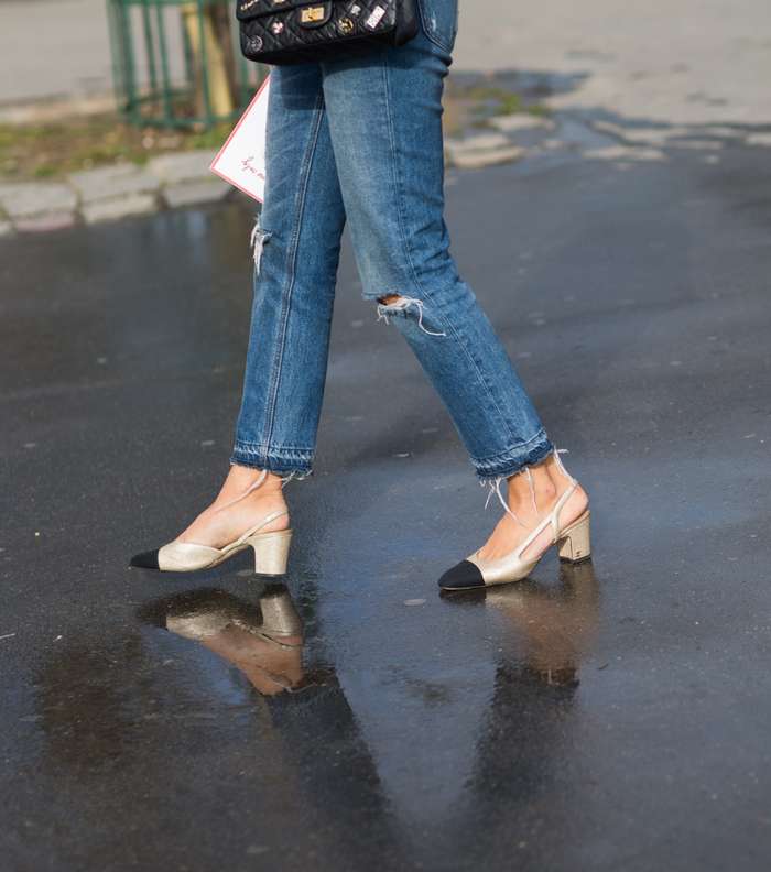 حذاء Slingback من CHANEL خارج العرض لشتاء 2017