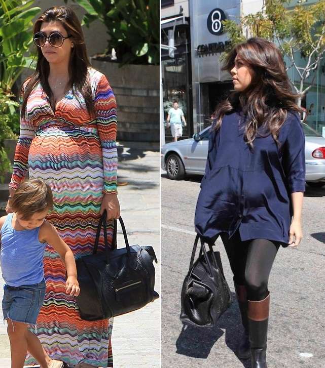 ملابس كورتني كارداشيان خلال فترة الحمل