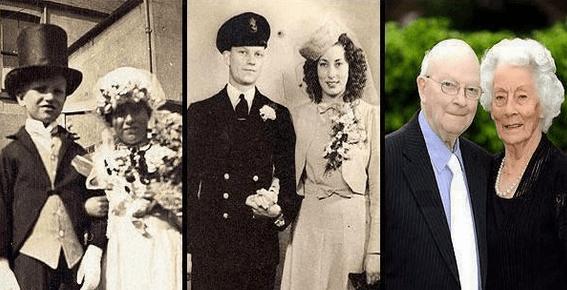 حب الطفولة يتكلل بإحتفالهما بذكرى ال70 على زواجهما