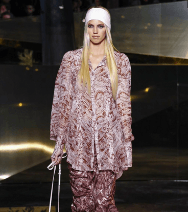 موضة القميص المطبع الفضفاض مع السروال المطبع من H&M لشتاء 2017