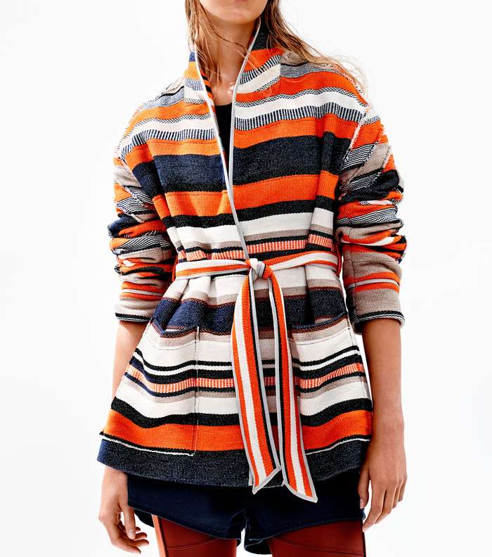 موضة سترة الكيمونو المقلمة من مجموعة H&M Studio لصيف 2016