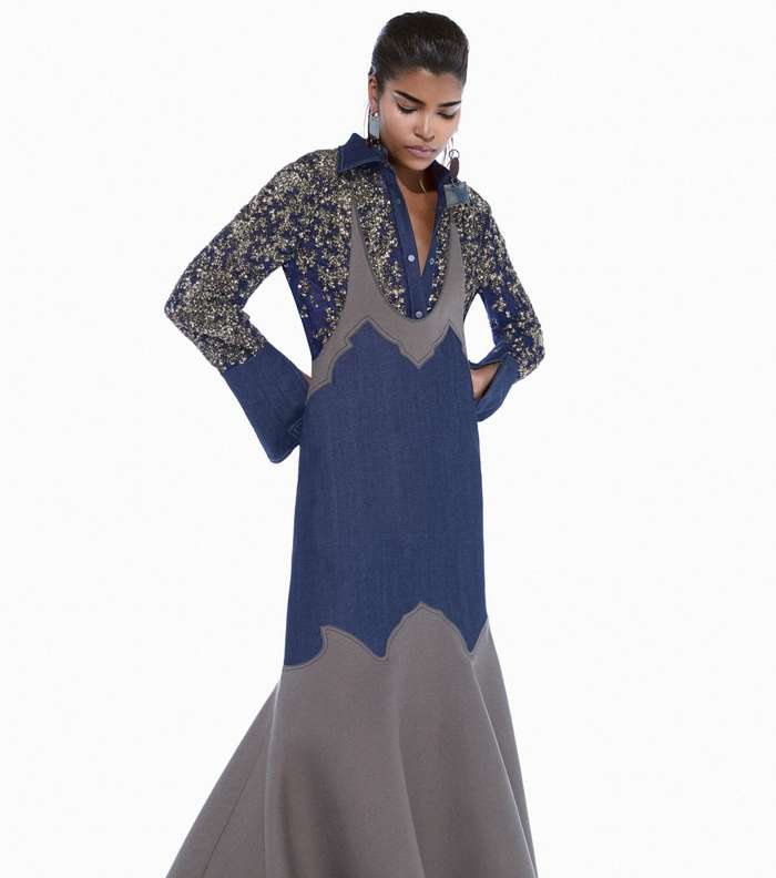 موضة فستان الجينز الطويل من BCBG