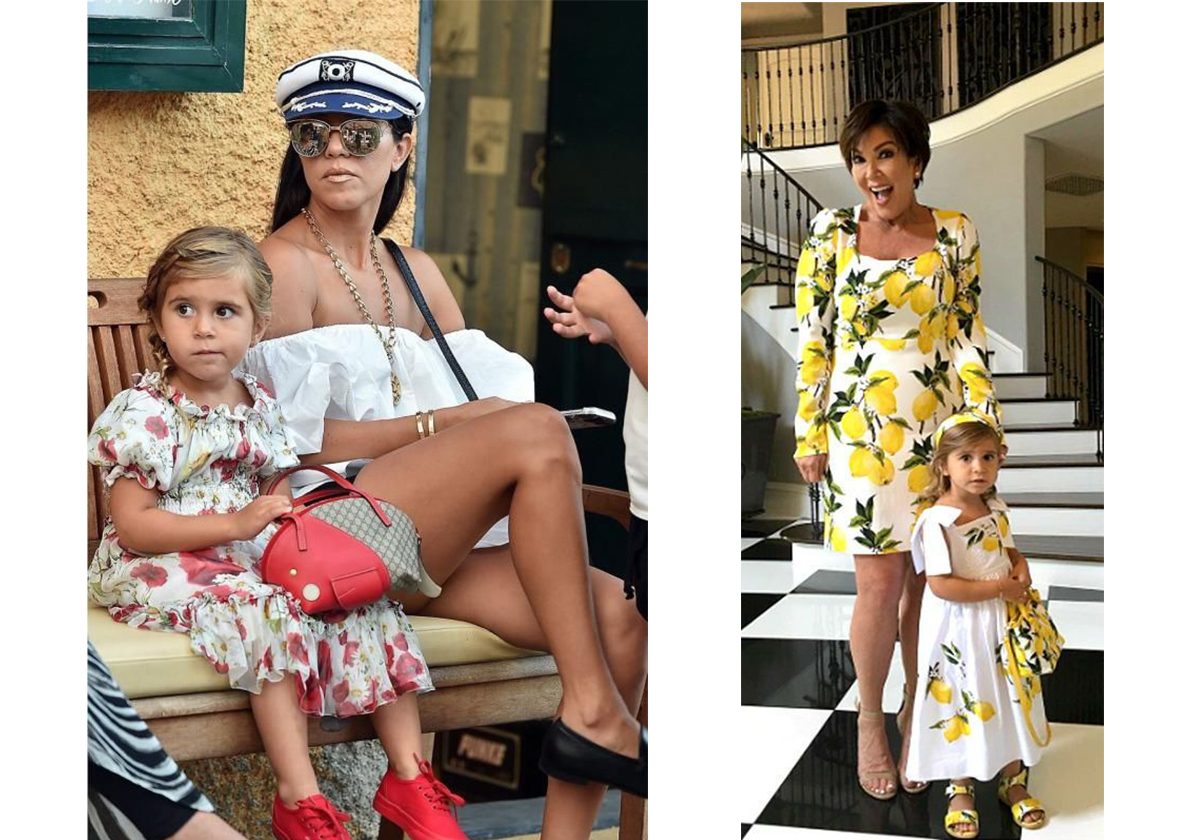 بينيلوبي وجدتها كريس جينير بالفستان ذاته