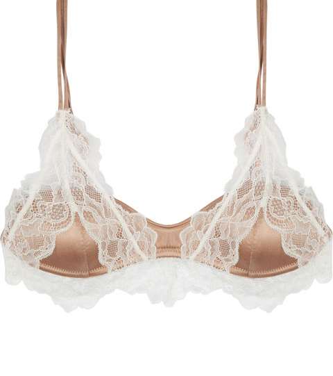 حمالة صدر من هايدي كلوم من الحرير والدانتيل معا