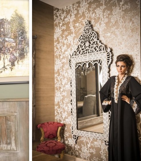 عبايات مزخرفة ومطرّزة