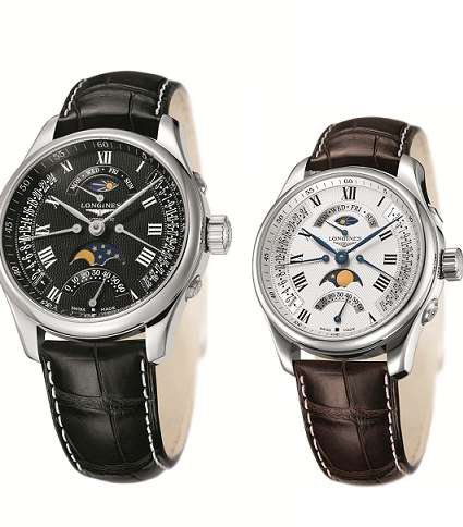 Master Collection Retrograde Moon Phases مجموعة الساعات الجديدة من Longines