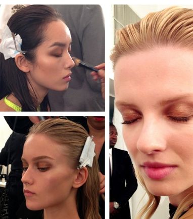 ماكياج الميتاليك سيطر على عرض Gucci