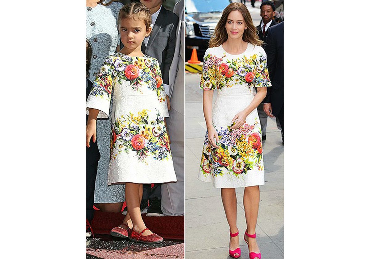 Vida McConaughey واميلي بلانت بفستان دولتشي ذاته