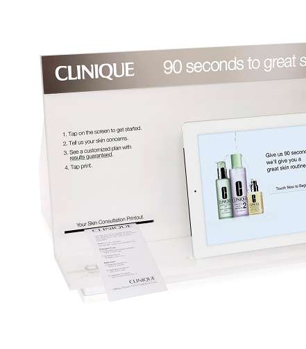 Clinique Ipad لتحديد نوع البشرة