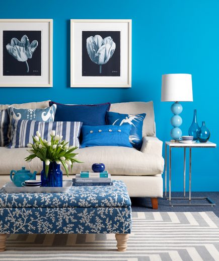 الأزرق في صيحات الديكور