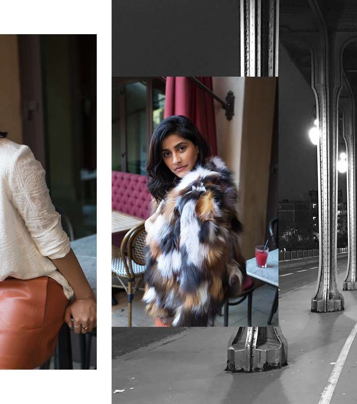 التنانير الجلدية وسترات الفرو من علامة Ba&sh من تنسيق انوم بشير صاحبة مدونة Desert Mannequin