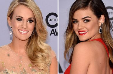 صور لوكات مكياج وشعر نجمات هوليود في 2014 CMA Awards