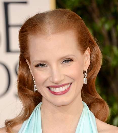 حفل 2013 Golden Globes وأجمل إطلالات جيسيكا شاستاين