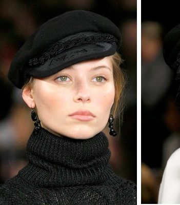 من عرض أزياء رالف لورين، لاحظنا موضة قبّعة البيريه لشتاء 2014