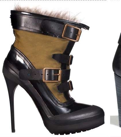 ابحثي عن الفرو في الأحذية في شتاء 2012