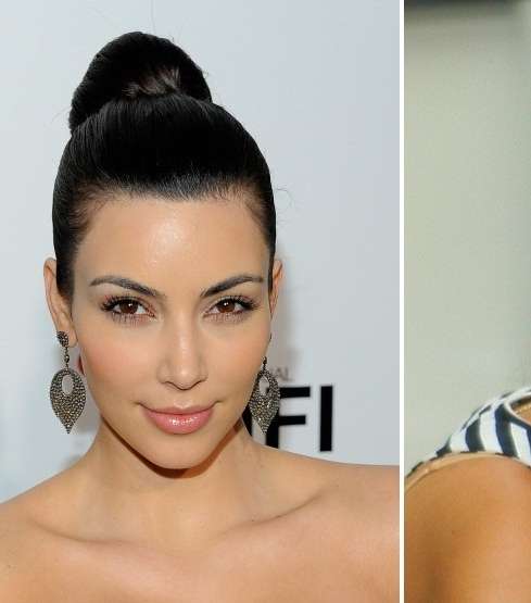 كيم كارداشيان...والـ High Bun على الشاطئ وفي الحفلات