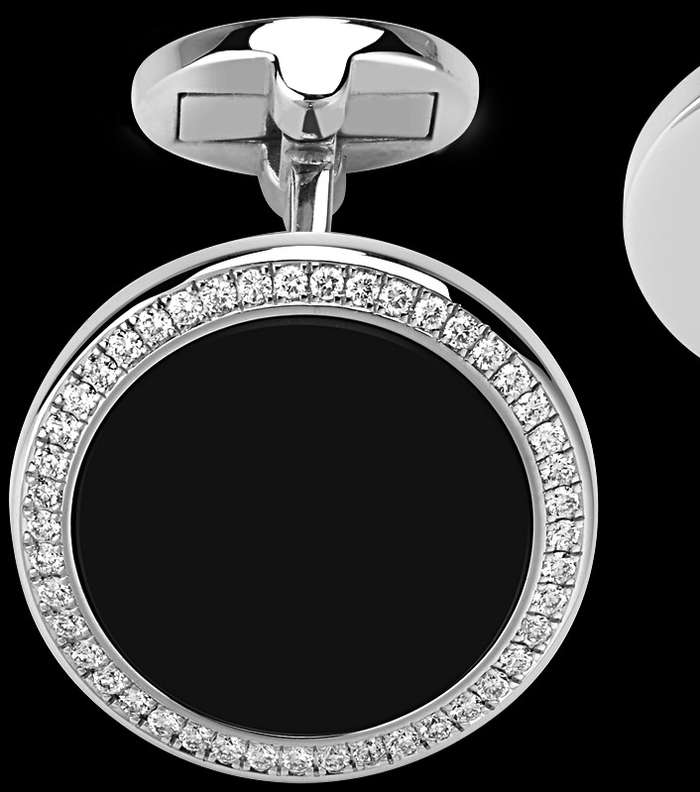 أزرار أكمام مرصّعة بالماس