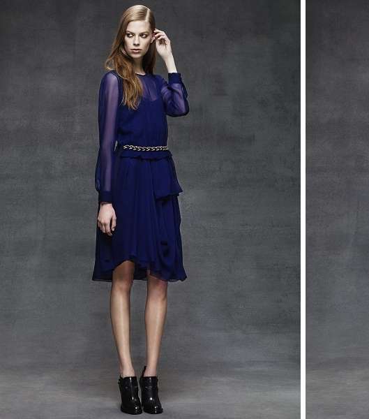 فساتين ناعمة باللّون النيلي المميّز من Alberta Ferretti 