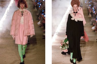 الياقة المدورة بالكشاكش من قوتشي