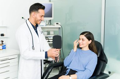 ميلان الانف بعد عملية التجميل