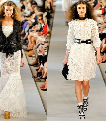 طغيان الأسود والأبيض على مجموعة Oscar De La Renta