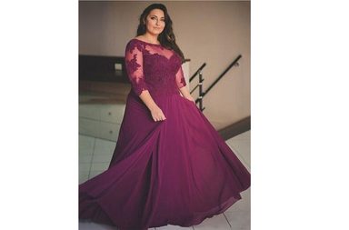 فساتين سهرة طويلة للسمينات