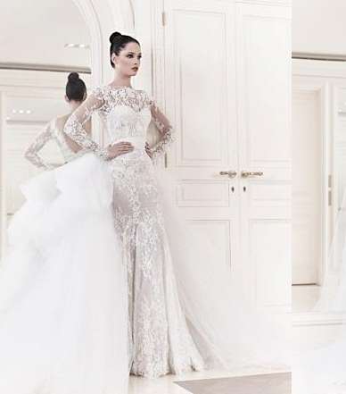 الرقة والأنوثة في فساتين زفاف زهير مراد