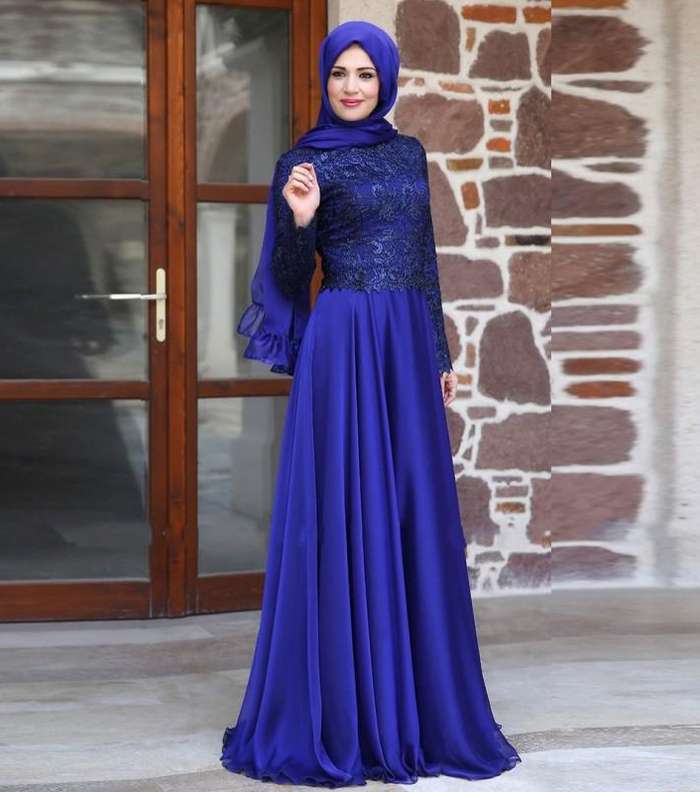 بالموديلات والصور فساتين 2017 للمحجبات