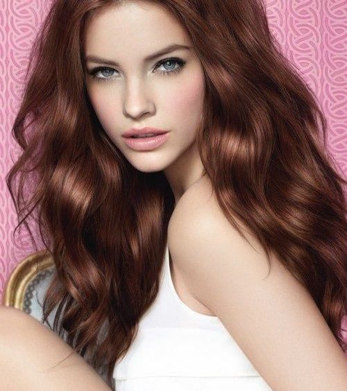 صبغة شعر بني محمر لخريف 2016