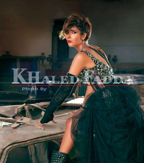 منى زكي تعتمد لوك الروك