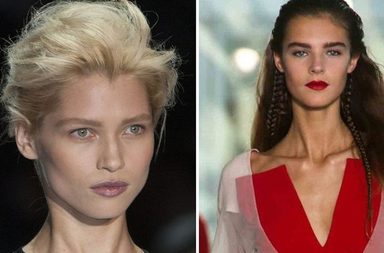 صور تساريح شعر ومكياج ربيع وصيف 2014 | أسبوع الموضة في لندن 