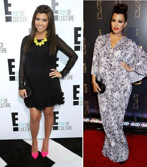 ملابس كورتني كارداشيان خلال حملها