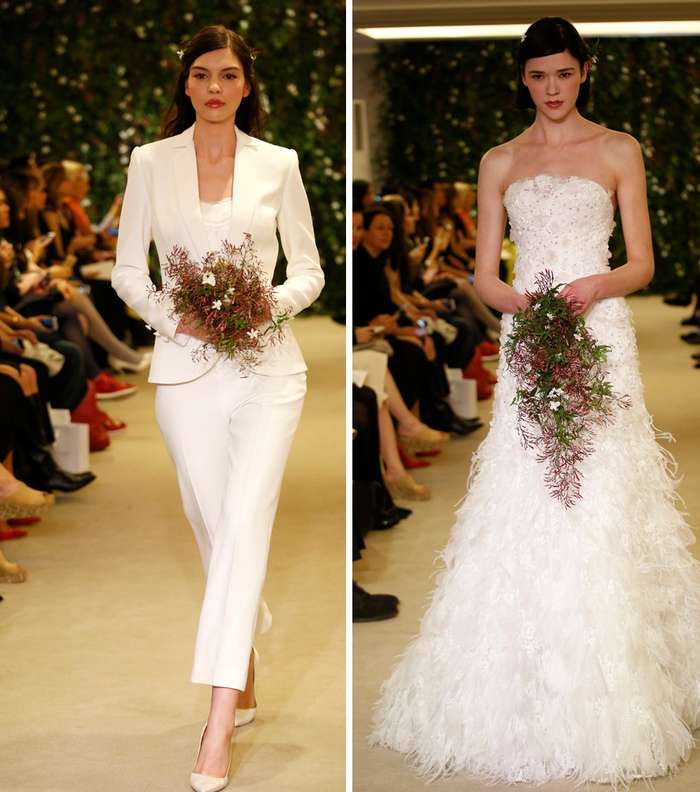 موديلات كلاسيكيّة عصريّة مع عروس Carolina Herrera 