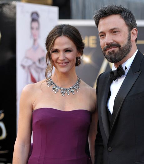 النجم بن أفليك وزوجته جينيفر غارنر في حفل توزيع جوائز الأوسكار 2013
