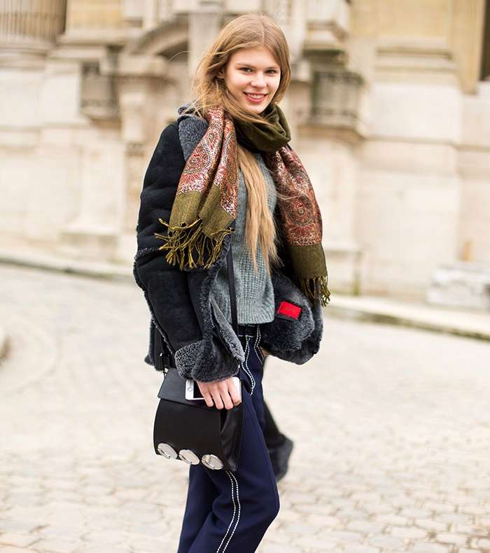 عارضة الازياء Elizabeth Ljadov تعتمد موضة الـ Layering