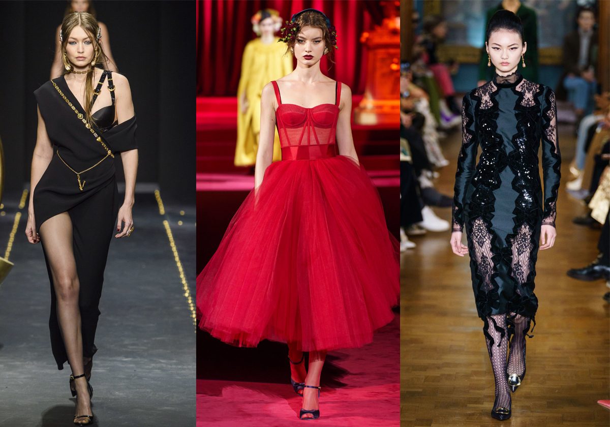 من اليمين إلى اليسار Erdem وDolce & Gabbana وVersace