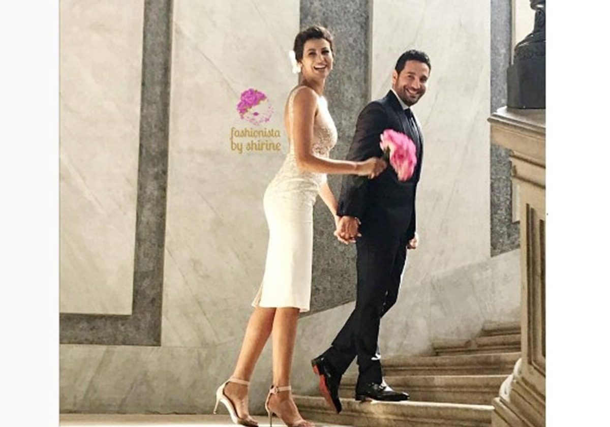 الصورة الأولى لزفاف وسام بريدي وريم السعيدي